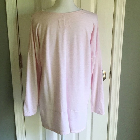 Cupio tunic length sweatshirt in pale pink, M - Picture 4 of 6